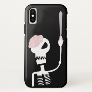 剣を持つハロウィンのスケルトン iPhone X ケース
