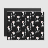 剣を持つハロウィーンのスケルトン (正面/裏面)