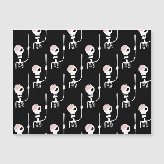 剣を持つハロウィーンのスケルトン (正面)