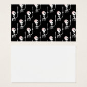 剣を持つハロウィーンのスケルトン (正面&裏面)