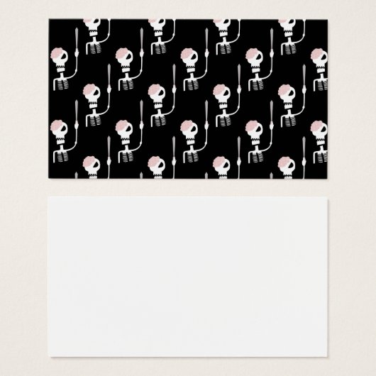 剣を持つハロウィーンのスケルトン (正面&裏面)