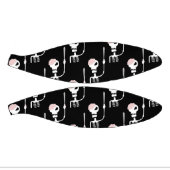 剣を持つハロウィーンのスケルトン ミニバスケットボール (パネル)