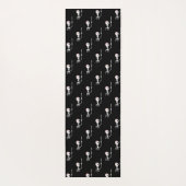 剣を持つハロウィーンのスケルトン ヨガマット (裏面)