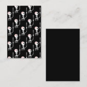 剣を持つハロウィーンのスケルトン 名刺 (正面/裏面)