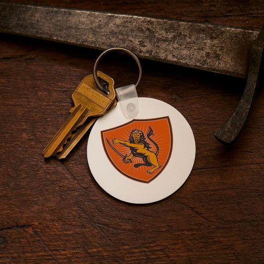 剣を持つライオン キーホルダー