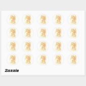 剣を持つ大天使 ラウンドシール (シート)
