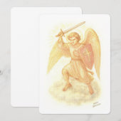剣を持つ大天使 招待状 (正面/裏面)