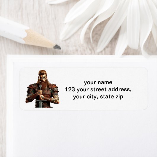 剣を持つ戦士 ラベル (インサイチュ)