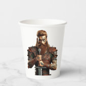 剣を持つ戦士 紙コップ (正面)