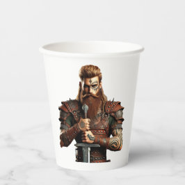 剣を持つ戦士 紙コップ