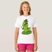 剣を持つ海賊のキャタピラー Tシャツ (正面フル)