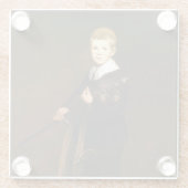 剣を持つ男の子（Edouard Manet著） ガラスコースター (裏面)