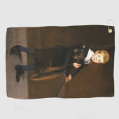 剣を持つ男の子（Edouard Manet著） ゴルフタオル (横)