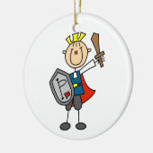 剣を持つ白馬の王子様 セラミックオーナメント (左)