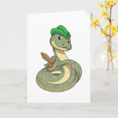 剣を持つ蛇 カード (黄色い花)