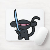 剣を持つ黒い忍者単語無し マウスパッド (マウス)