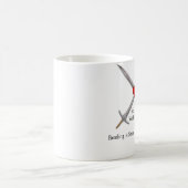 剣を持つI <3熱い男の子 コーヒーマグカップ (中央)