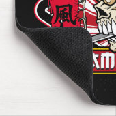 剣付き神風スカル日本の マウスパッド (コーナー)