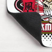 剣付き神風スカル日本の マウスパッド (コーナー)