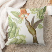 剣勘定書を出されたハチドリの鳥の花の装飾用クッション クッション (ブランケット)