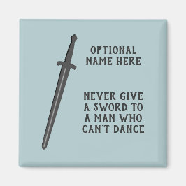 剣士 – ダンサーテーマカスタマイズ可能な単語 マグネット