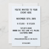 剣招待状 招待状 (裏面)