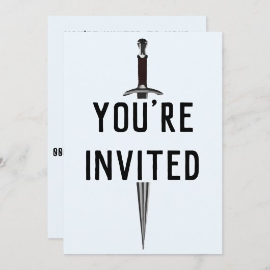 剣招待状 招待状 (正面/裏面)