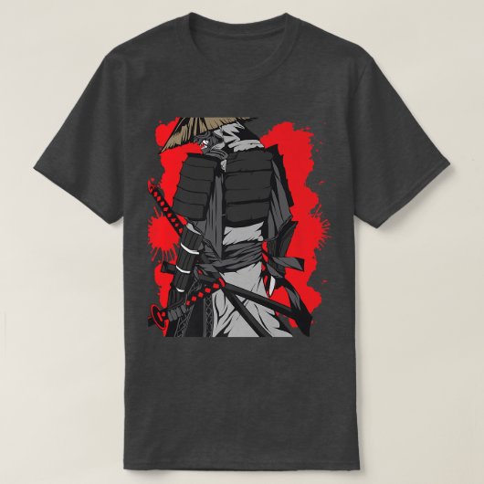 剣日本のと武士道の侍 Tシャツ (デザイン正面)