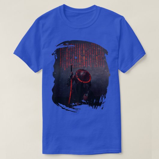 剣日本の彫りの侍書士 Tシャツ (デザイン正面)