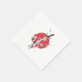 剣日本の日本剣道刀忍者サムライGi スタンダードカクテルナプキン (角)