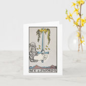 剣札のエ空白のース カード (黄色い花)