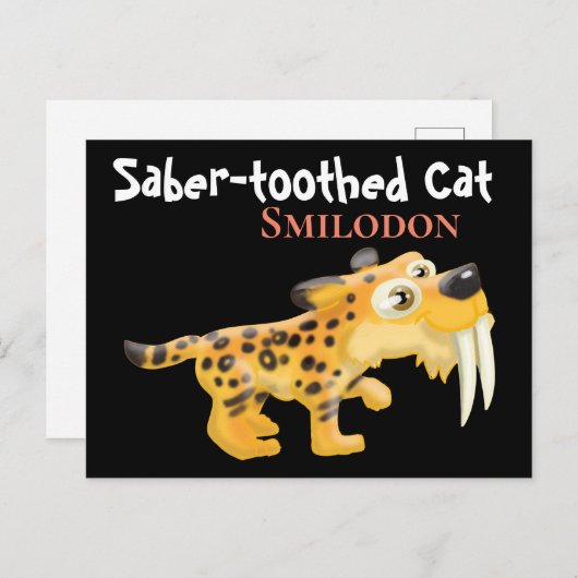 剣歯猫 ポストカード (正面/裏面)