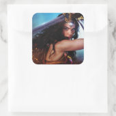 剣疑問に思止め女 スクエアシール (バッグ)