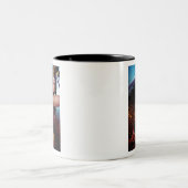 剣疑問に思止め女 ツートーンマグカップ (中央)