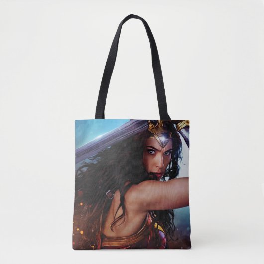 剣疑問に思止め女 トートバッグ (正面)