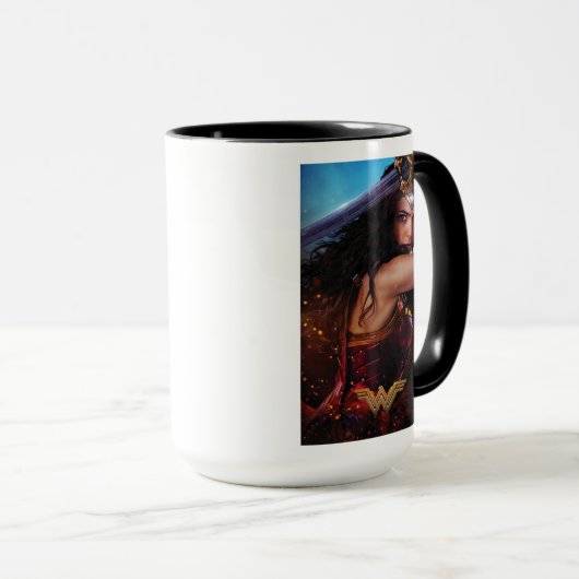 剣疑問に思止め女 マグカップ (正面右)