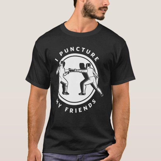 剣術フェンシング私は私の友人のパンをパンク Tシャツ (正面)