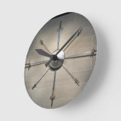 剣術 ラウンド壁時計 (傾斜)