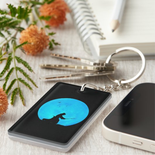 剣道ブルームーン日本の武術アーツクール キーホルダー (正面右)