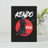 剣道戦士ボグ品井侍カタナ忍者GIF 招待状 (スタンド正面)