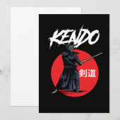 剣道戦士ボグ品井侍カタナ忍者GIF 招待状 (正面/裏面)