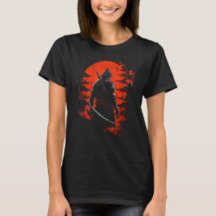 剣道日本戦士Bushido Katana Sunset Japan Ar Tシャツ