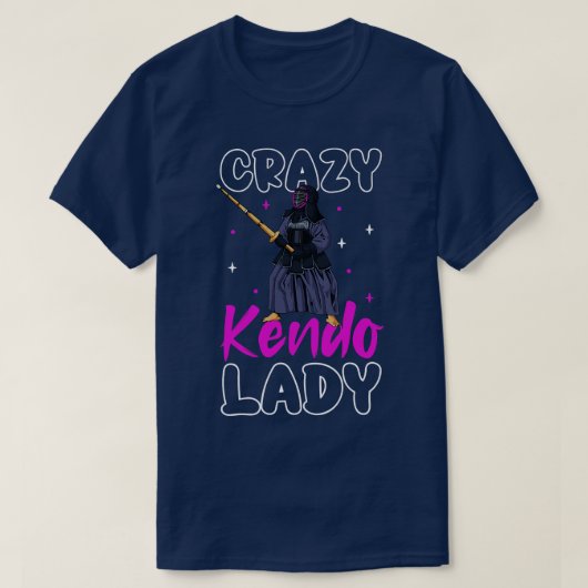 剣道熱狂する女剣道 Tシャツ (デザイン正面)