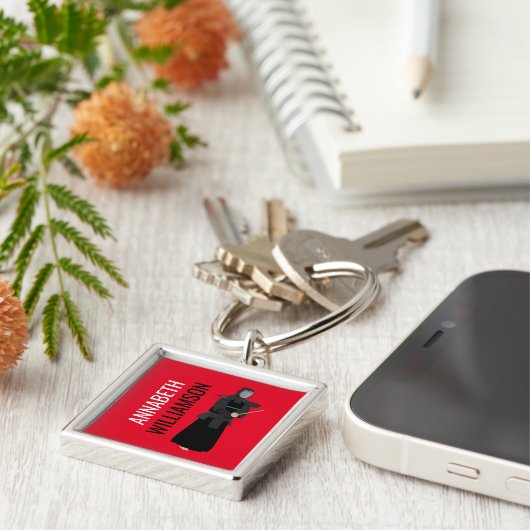 剣道 キーホルダー (側面)