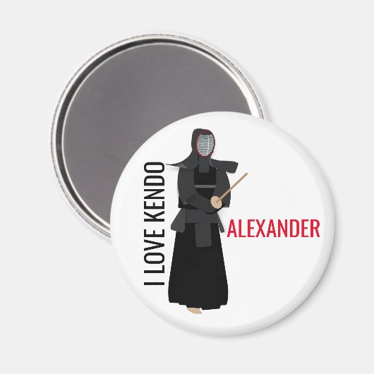 剣道 マグネット (正面/裏面)