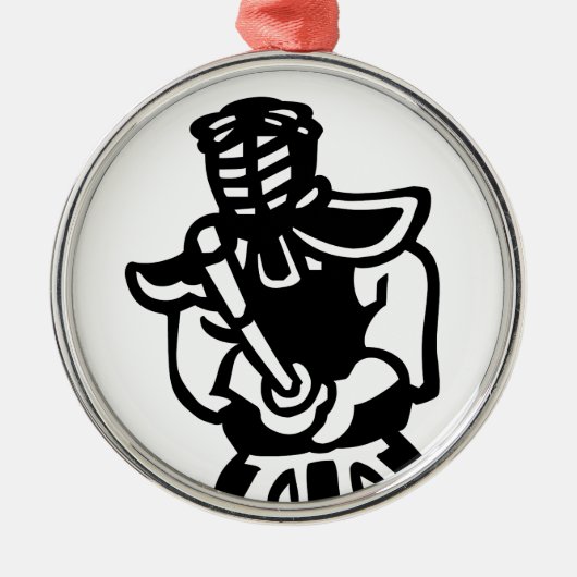 剣道 メタルオーナメント (正面)