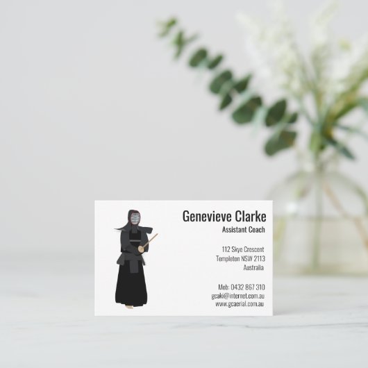 剣道 名刺 (スタンド正面)