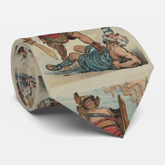 剣闘士の戦い(1898年)のヴィンテージのイラストレーション ネクタイ (ロール)