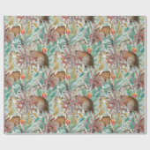 剣鶴パターン ラッピングペーパー (フラット)