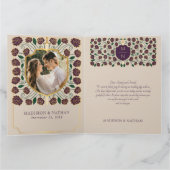 剣&シールド中世ファンタジーモノグラム結婚ズ サンキューカード (内部)